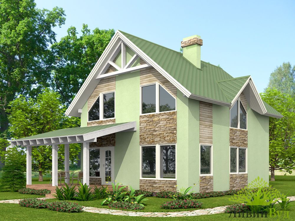 Зеленый дом отделка